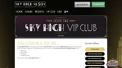Sky high slots casino login